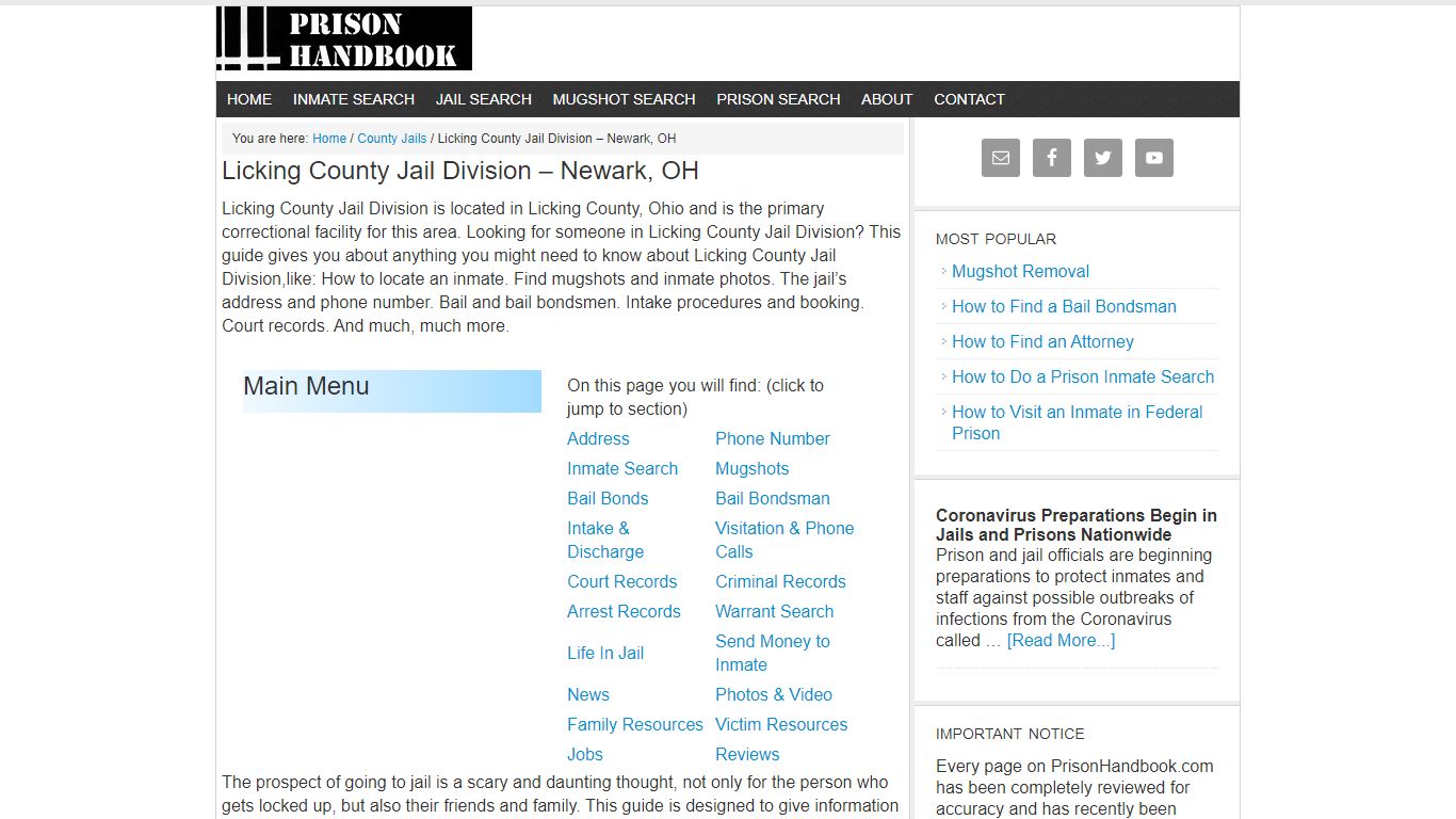 Licking County Jail Division – Newark, OH