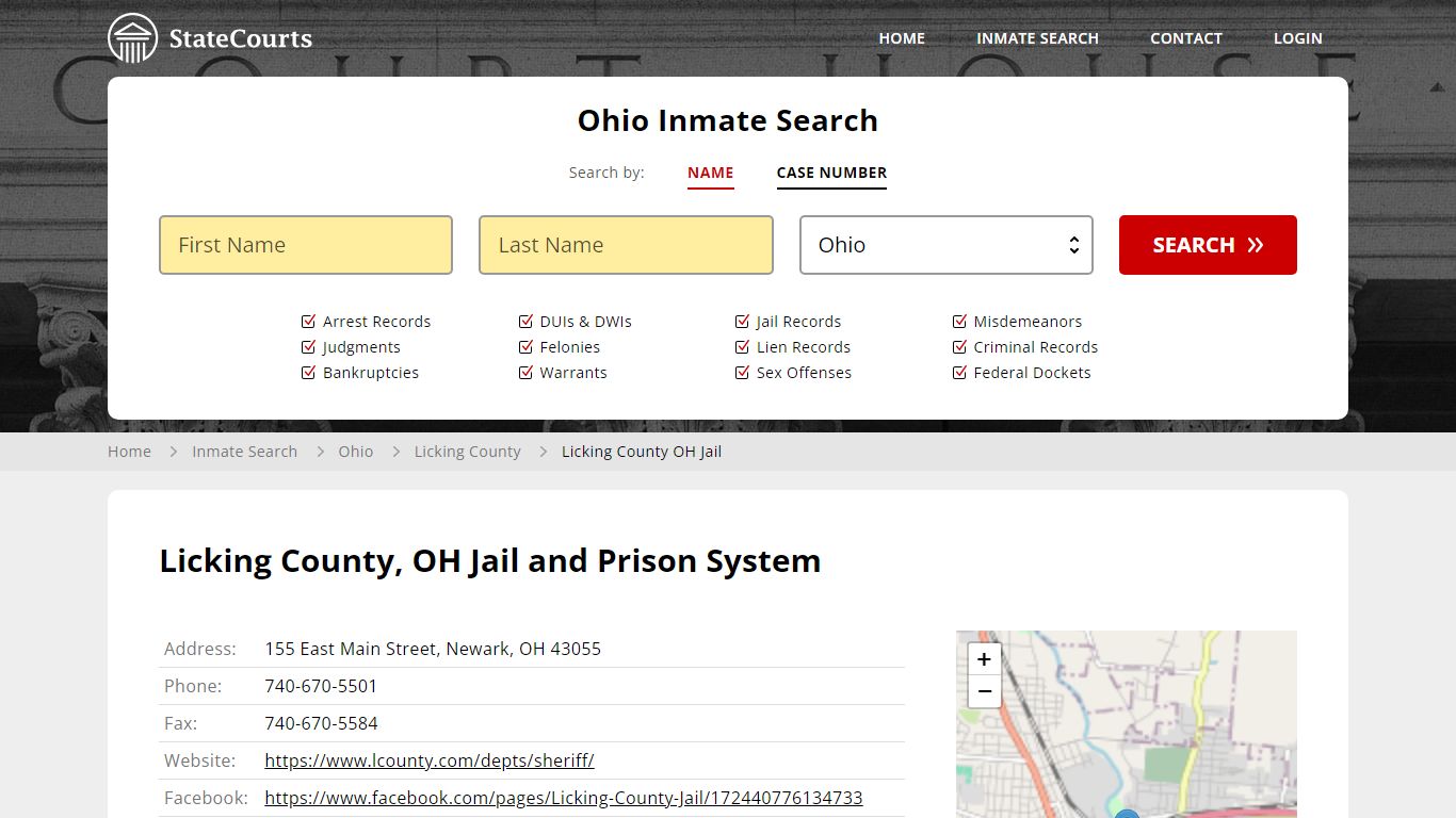 Licking County OH Jail Inmate Records Search, Ohio - StateCourts